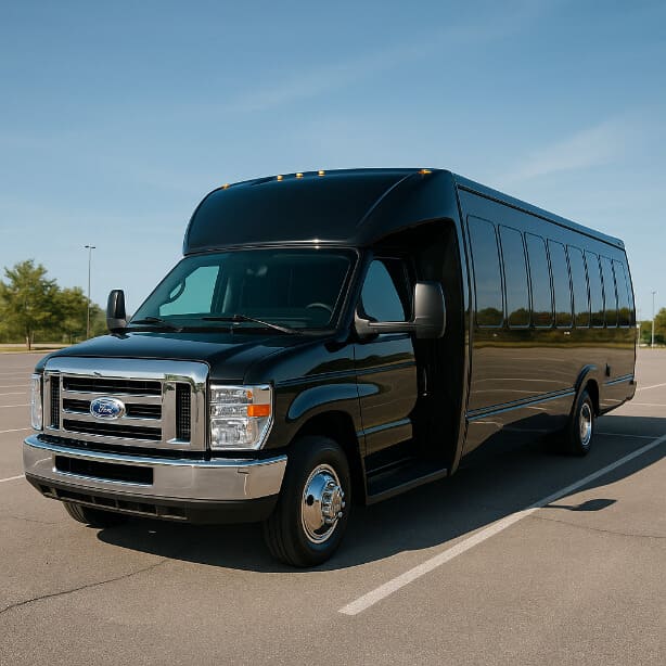 Independence Shuttle Bus Rentals 18 Passenger Shuttle Bus