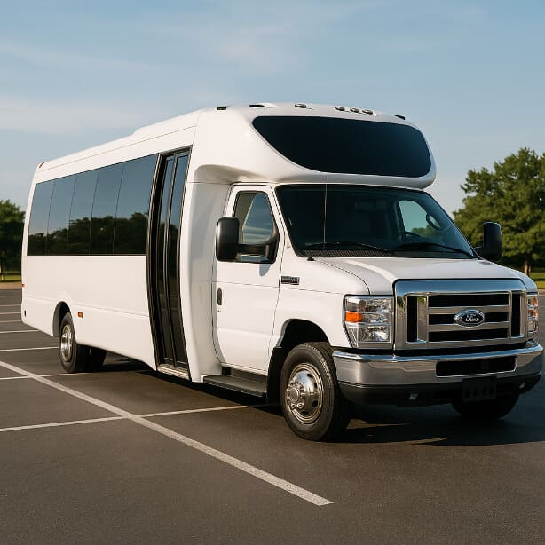 Independence Shuttle Bus Rentals 20 Passenger Shuttle Bus