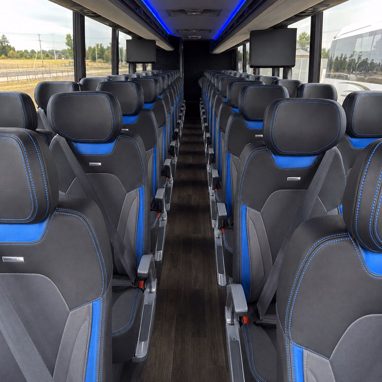 student athlete band and academic competition charter buses